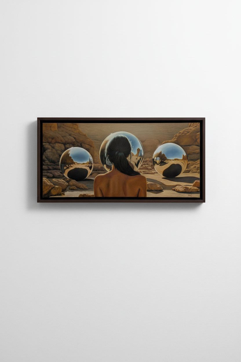 Contemplando Universos Internos framed product shot