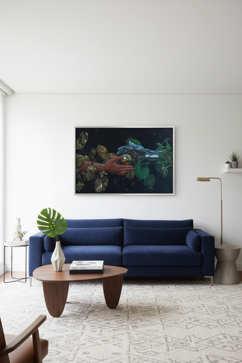 El Fruto Del Nuevo Edén in cozy luxurious living room