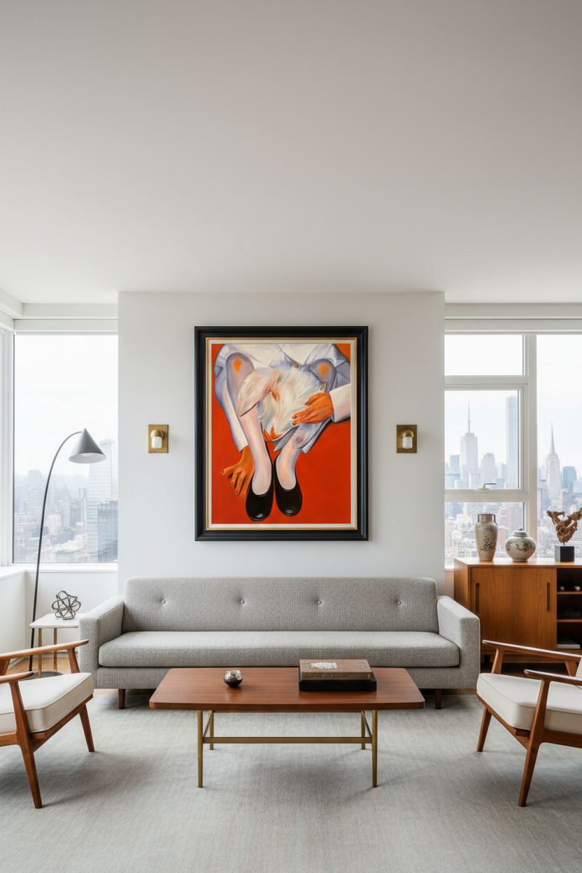 Expiación by Citlali Haro in Manhattan apartment - head-on view