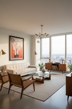 Expiación by Citlali Haro in Manhattan midcentury apartment