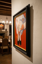 Expiación by Citlali Haro in Mexican hacienda dining room - three-quarter view