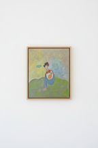 Floater framed artwork on white wall
