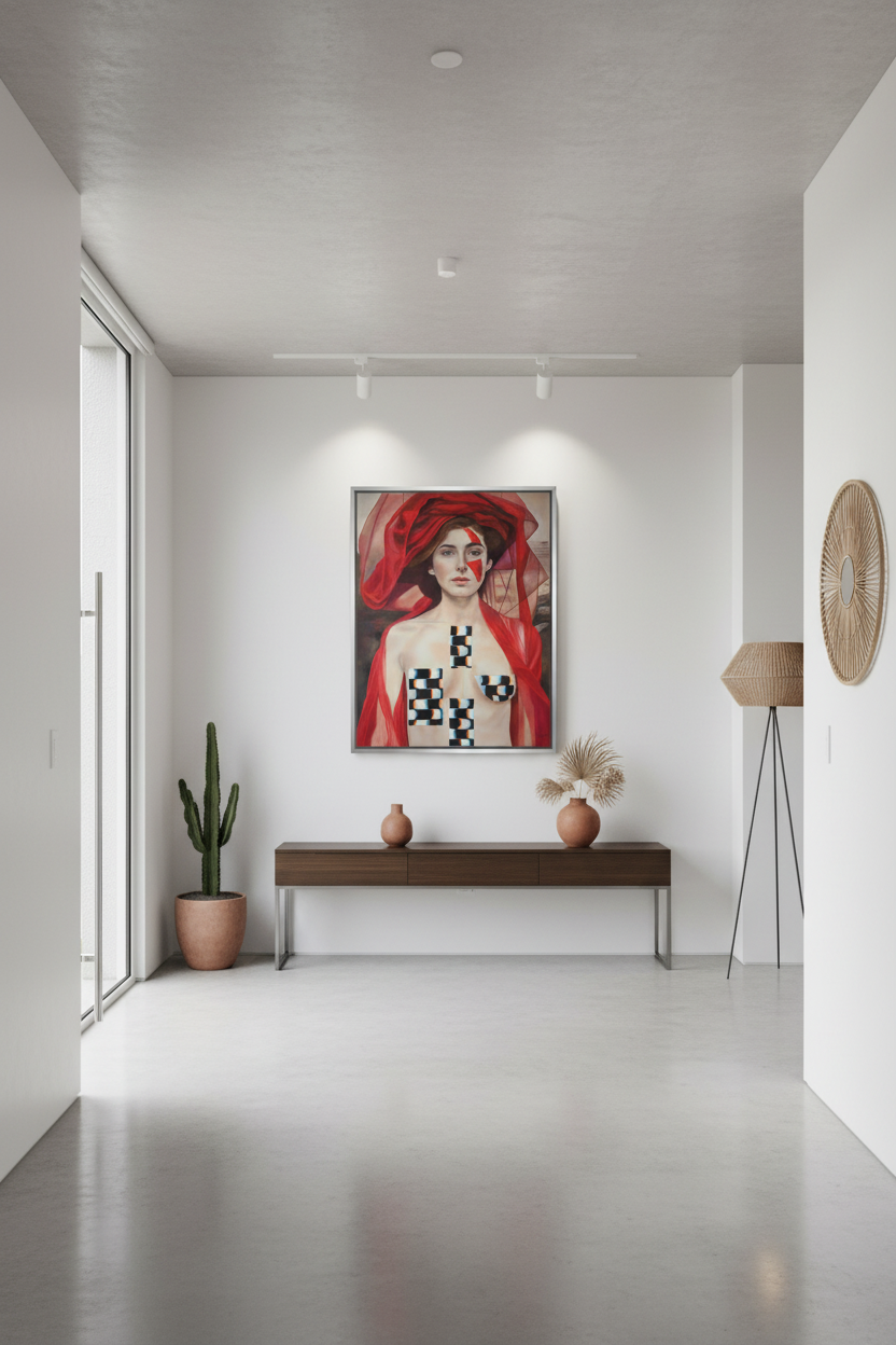 Inner Power in Modern Mexico City Entrance Hall