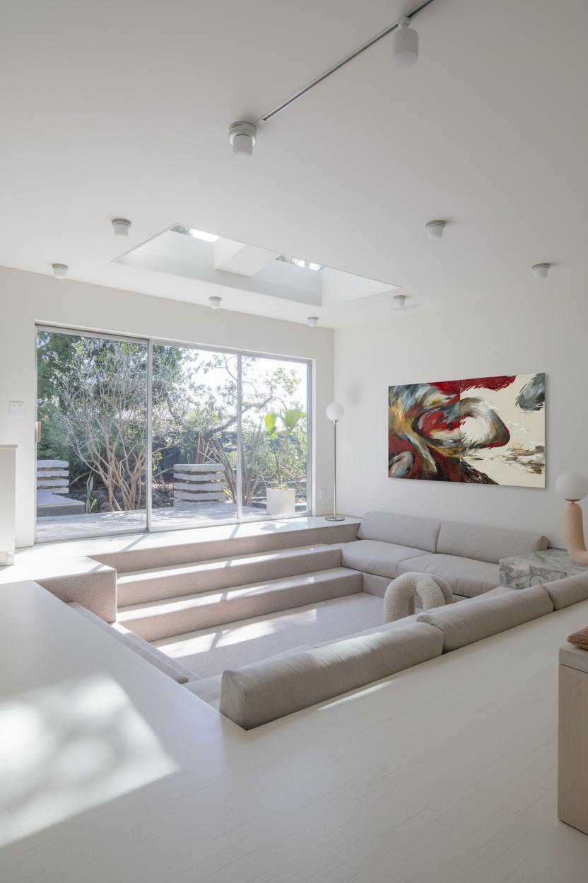 INTERRUPTED DREAMS 01 in Minimalist Conversation Pit