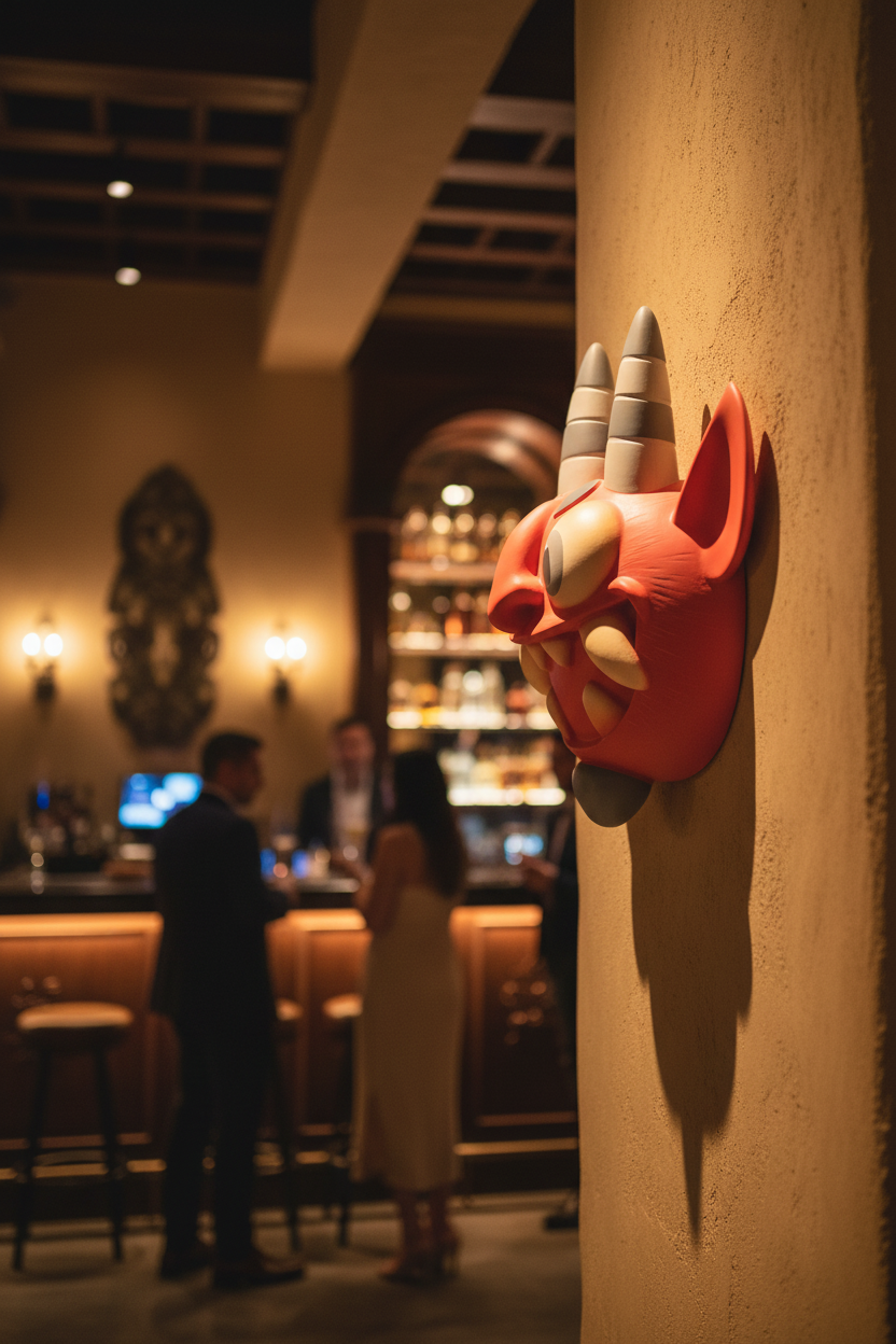 Kisin Mask in Mexican Bar