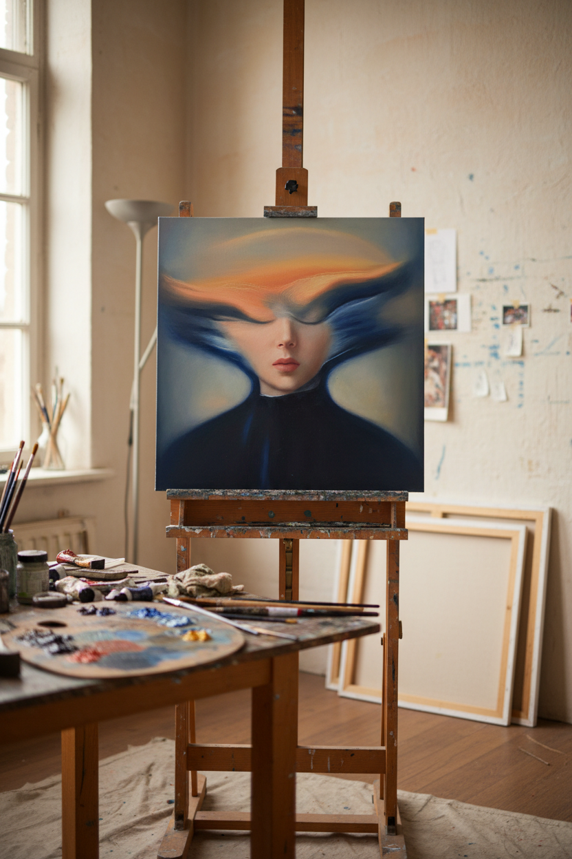 La Bruja original oil painting by JoCa on canvas