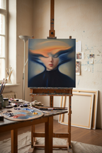 La Bruja original oil painting by JoCa on canvas