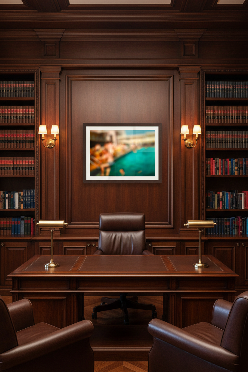 Lawyer's Office with Horizontal Artwork