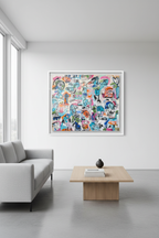 Mapa De Identidad 51x63 inches in modern minimalist room