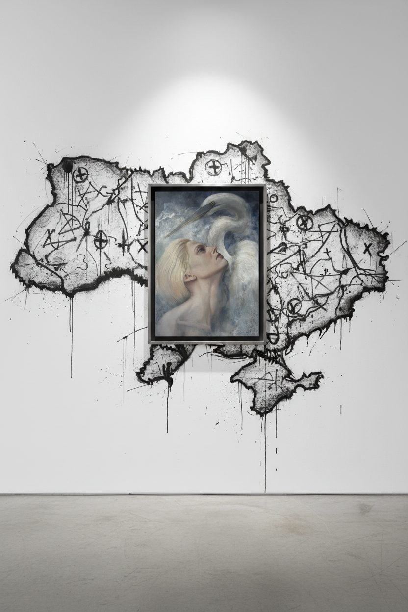Open Sky — Bold Expressive Mural Map