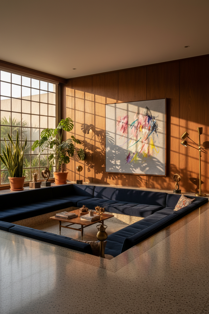 Piezas de lo que somos II in Wooden Room at Angle