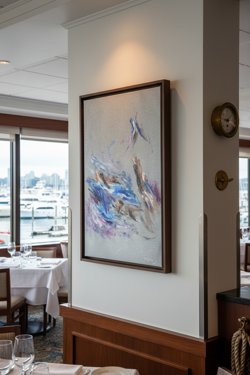 Piezas de lo que somos III - Angled View in Vancouver Yacht Club