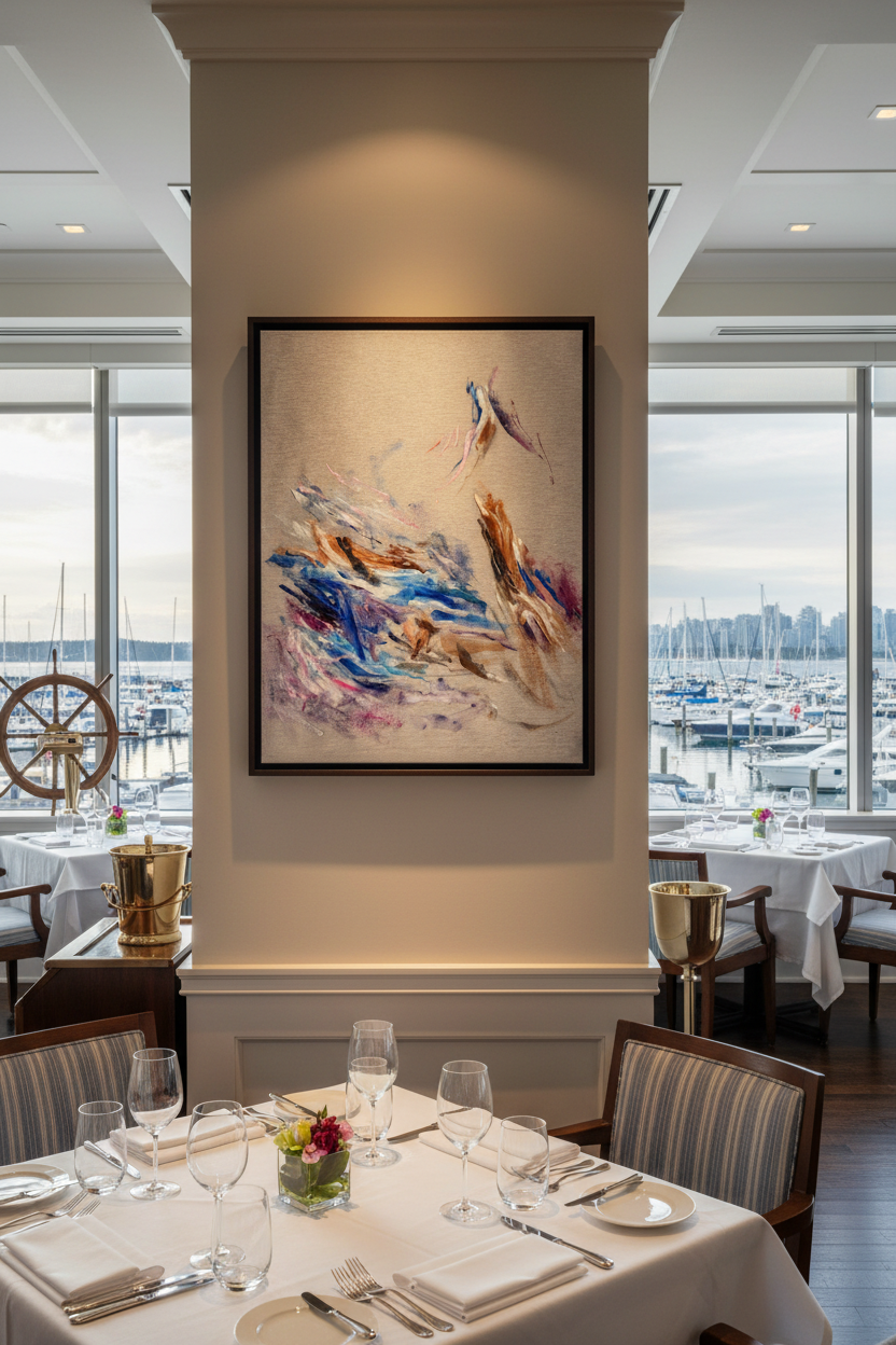 Piezas de lo que somos III in Vancouver Yacht Club Restaurant