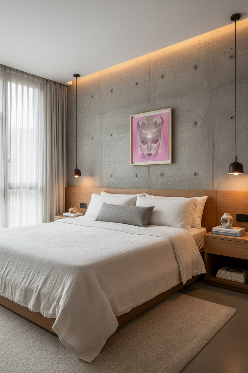 Pink Demon — Above Nightstand, Main Bedroom