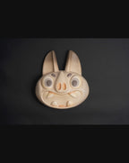 Tzinacan by Mr. Mitote Unique Mixed-Media Mask Artwork