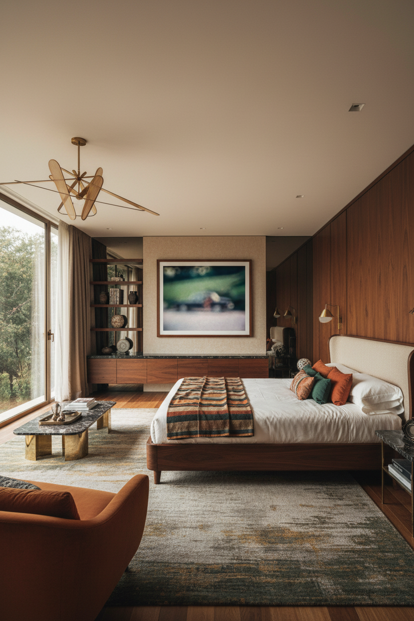 Recuerdo 106 — Midcentury Bedroom Render