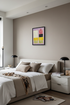 Rouge Hermès Artwork 60cm in NYC Bedroom