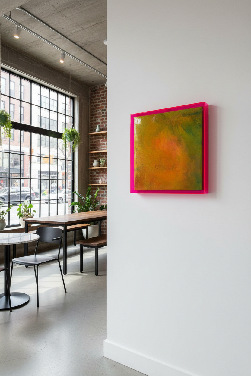 Smoothie Fucsia Angled View in NYC Café