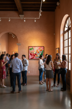 Summer Soirée in Bustling Mexican Gallery