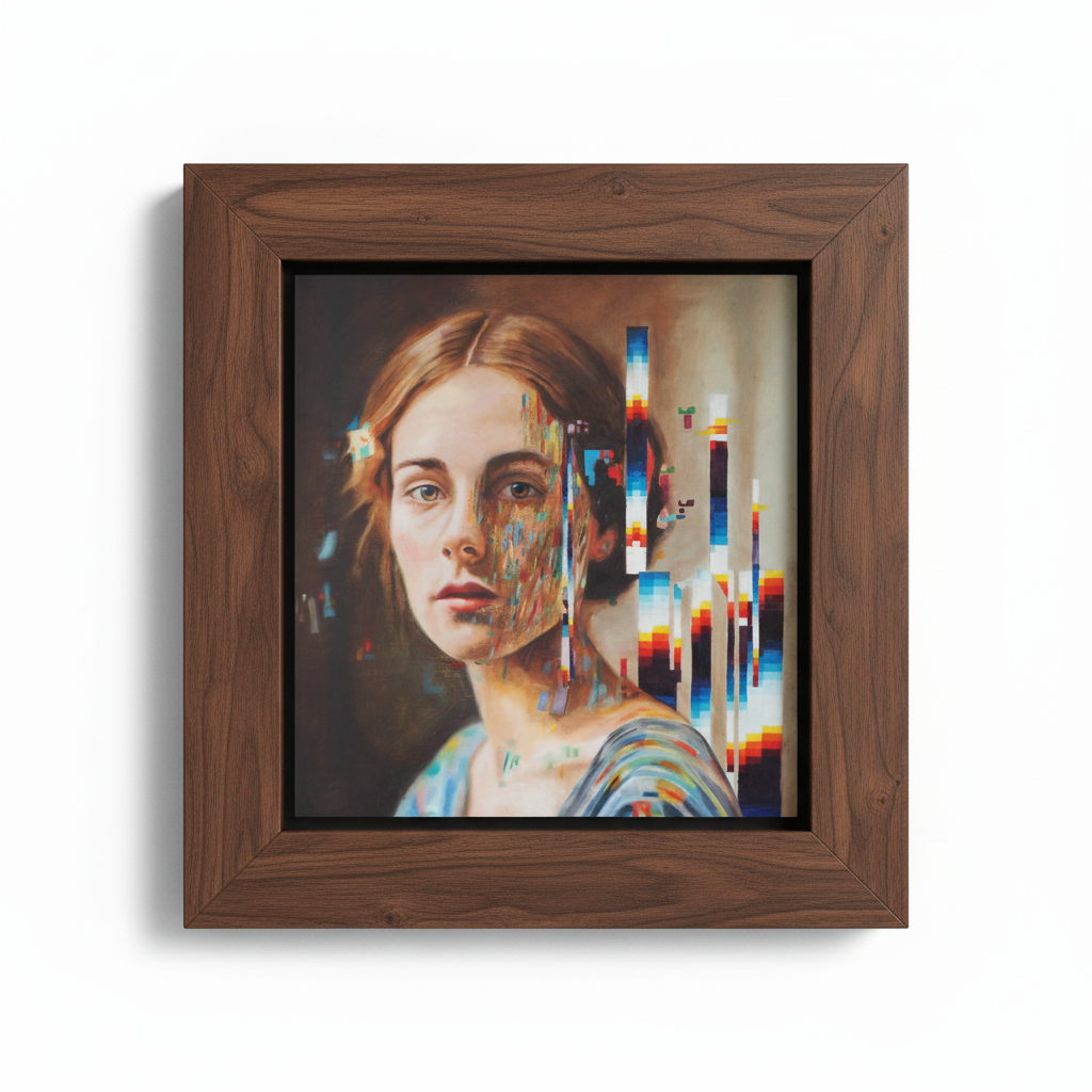Unbroken photorealistic framed