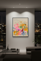 You Original Painting head-on nighttime view in Barcelona studio