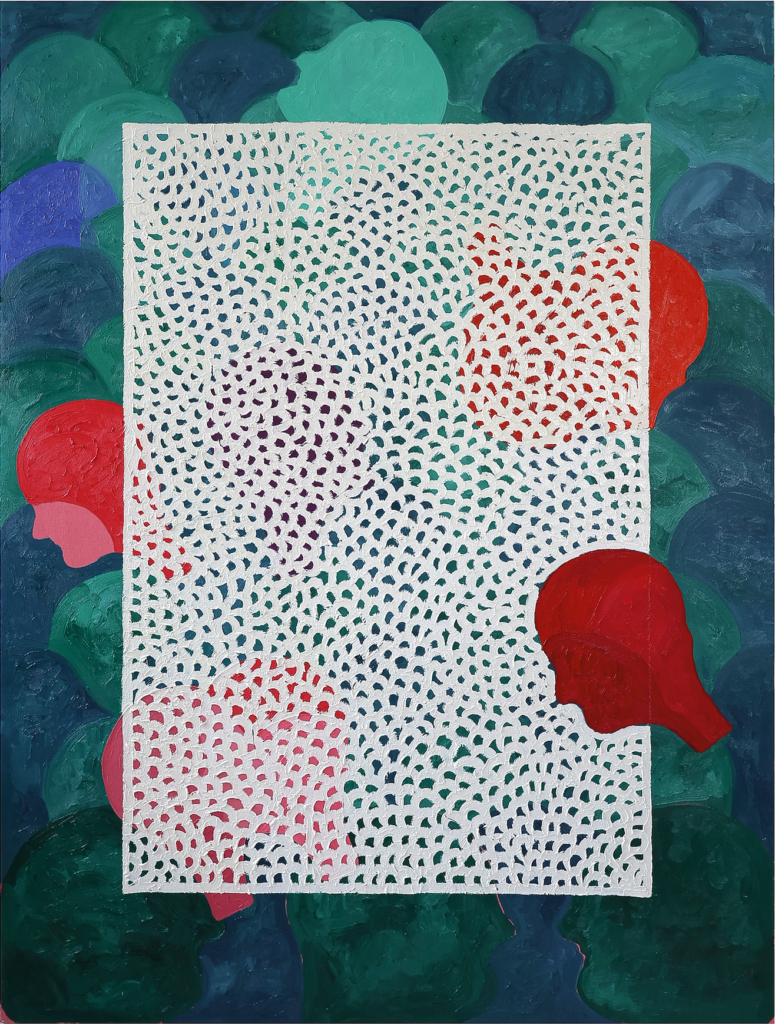After Dark, an original oil and oil pastel painting on canvas by Francisco Gonce — Art of NOMA
